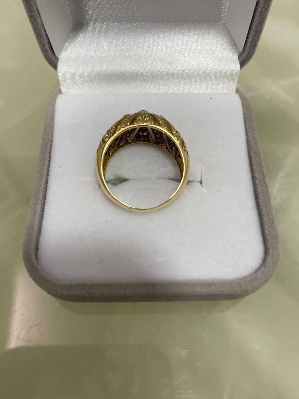 Anel Ouro Modelo Constelação de Diamantes - Imagem 5