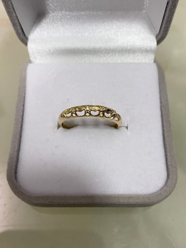 Anel Ouro e Diamantes Modelo Arco - Imagem 3