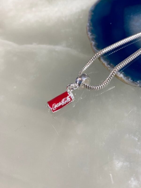 Berloque Prata de Coca-Cola