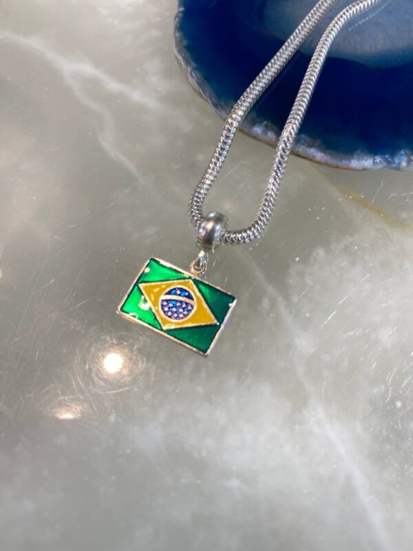 Berloque Prata Modelo Brasil - Imagem 2