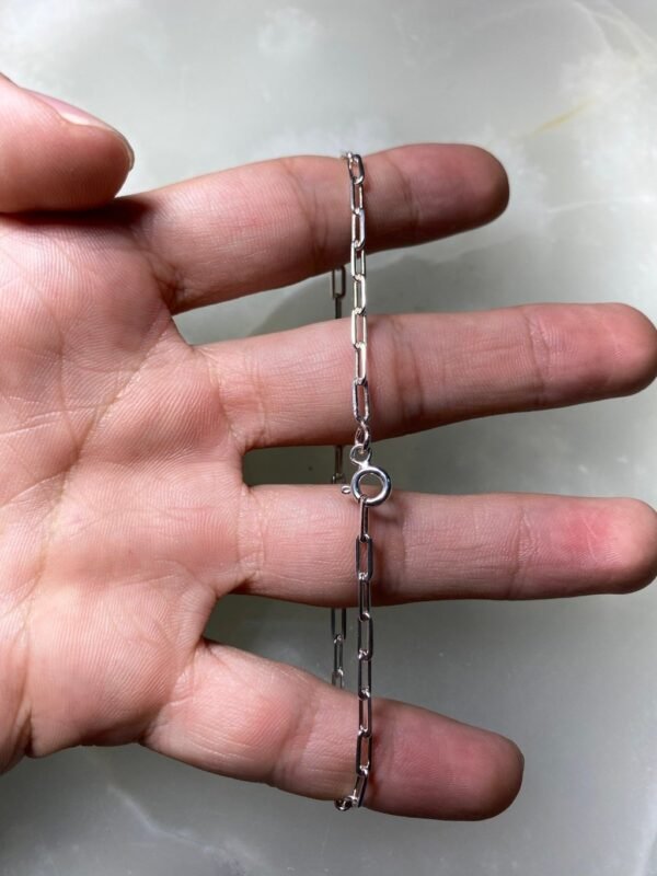 Pulseira Prata Modelo Cartiê 2mm - Imagem 2