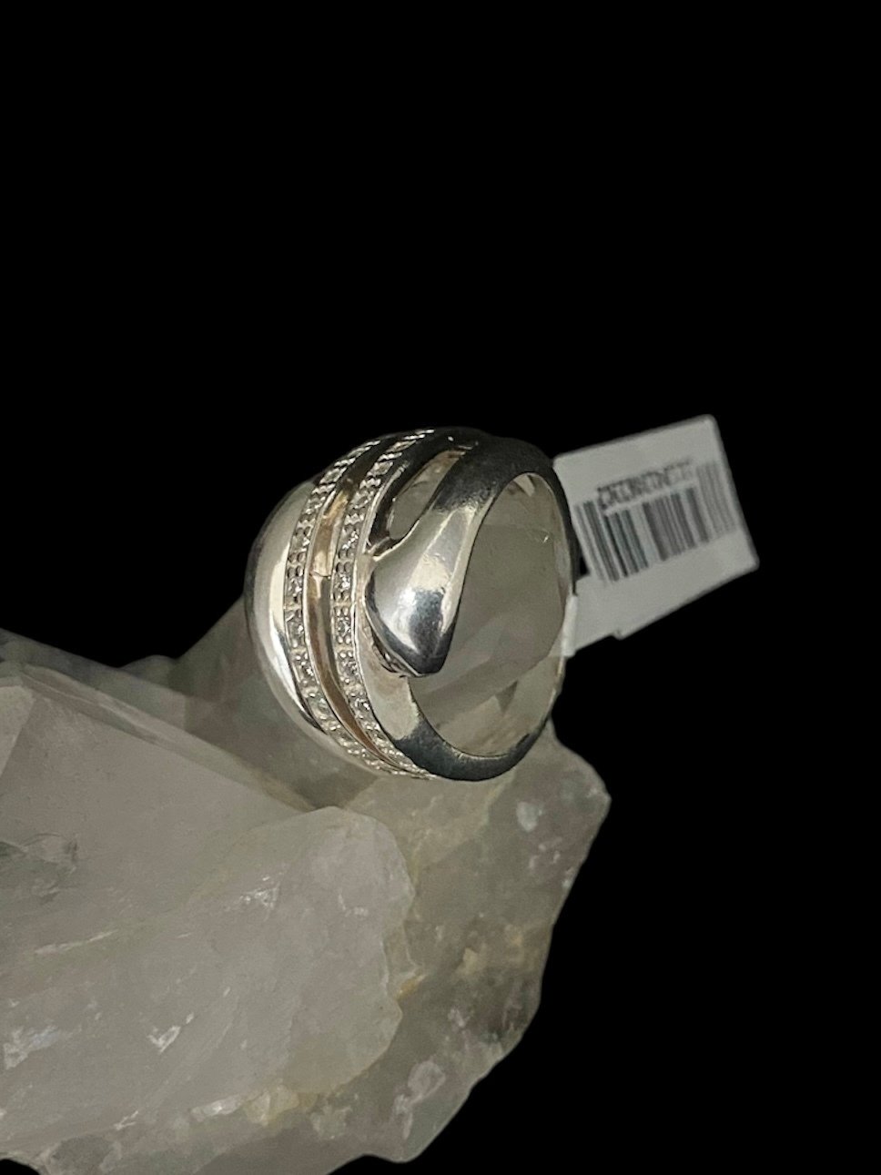 Anel Prata e Zircônias Modelo The Line - Imagem 2
