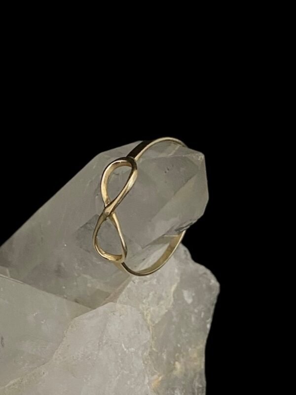 Anel Ouro Modelo Infinito