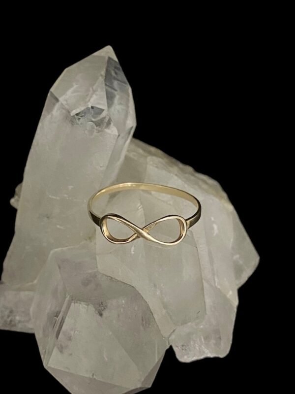 Anel Ouro Modelo Infinito - Imagem 3