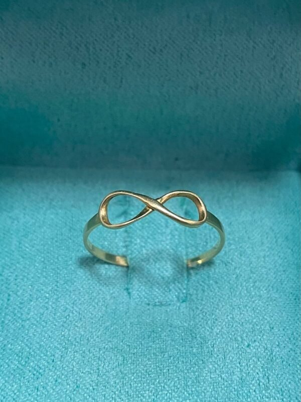 Anel Ouro Modelo Infinito - Imagem 4
