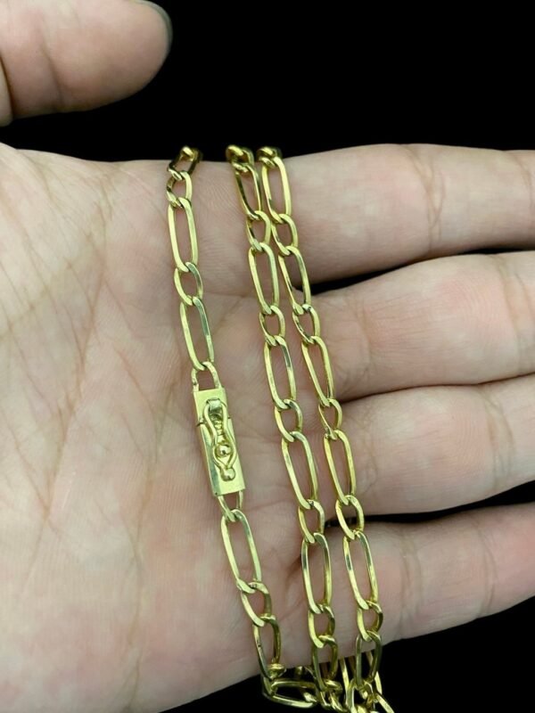 Corrente Ouro 18k Modelo Três Por Um - Imagem 3
