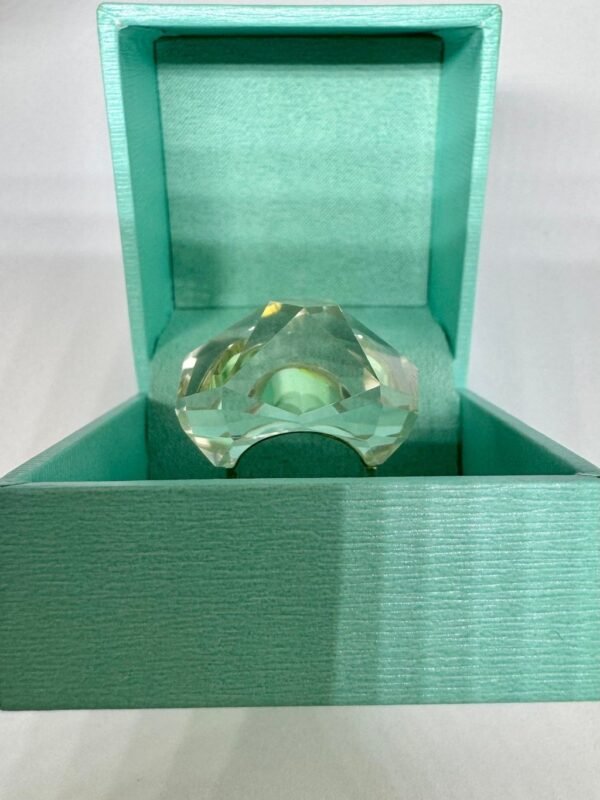 Anel Prata e Cristal Modelo Francês - Imagem 3