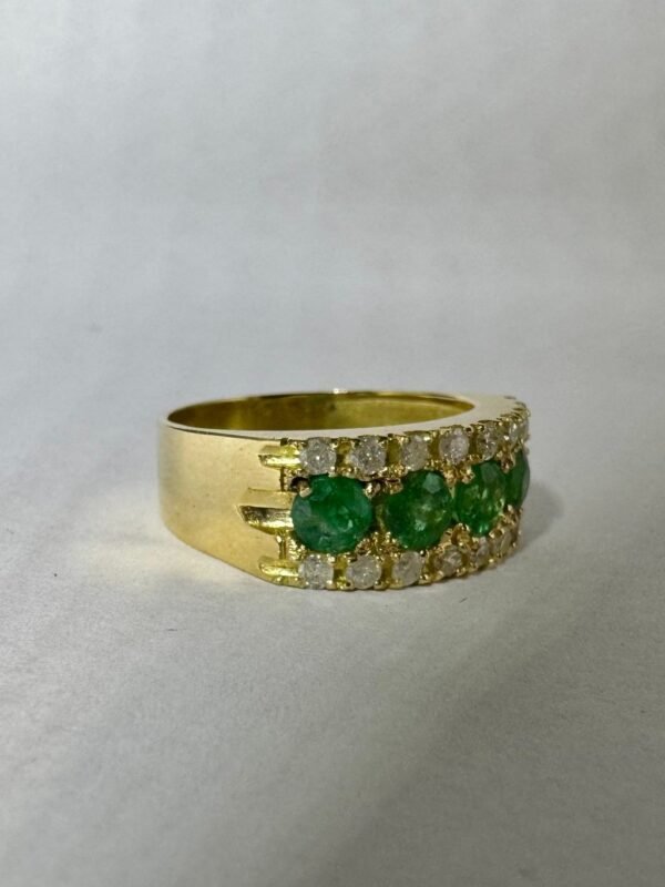 Anel Ouro, Diamantes e Esmeraldas - Imagem 2