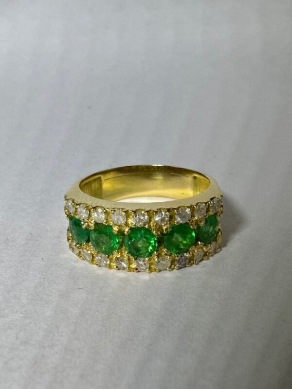 Anel Ouro, Diamantes e Esmeraldas - Imagem 3