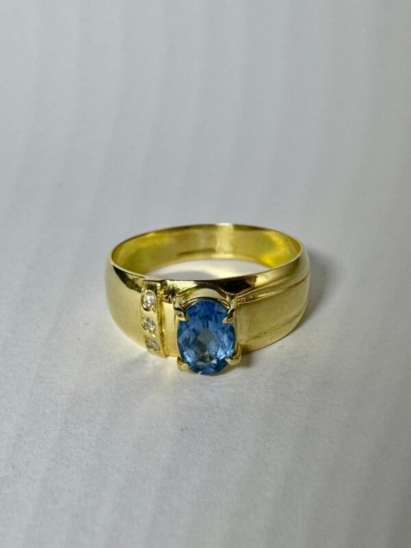 Anel Ouro, Topázio SKY e Diamantes - Imagem 2