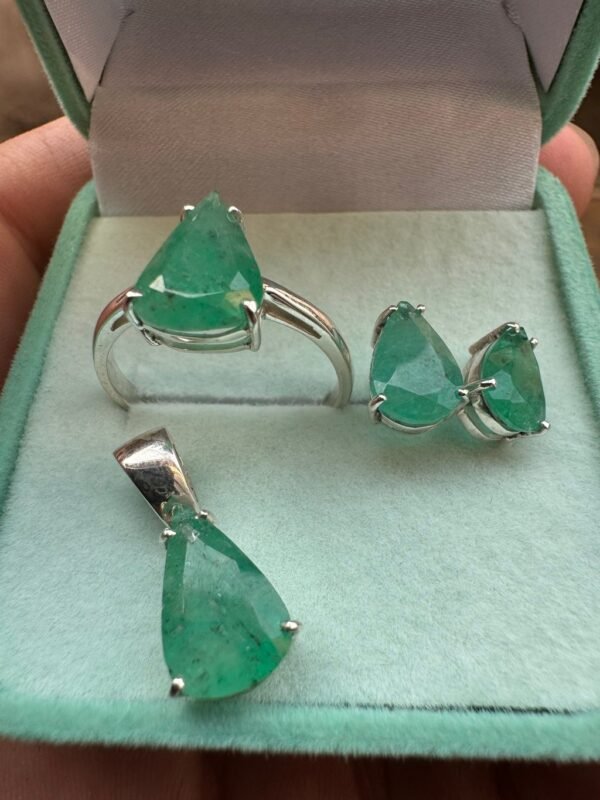 Conjunto Esmeralda em Prata925 - Imagem 2