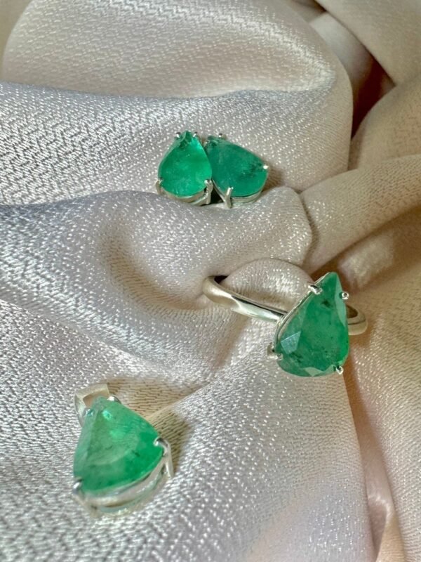 Conjunto Esmeralda em Prata925 - Imagem 4