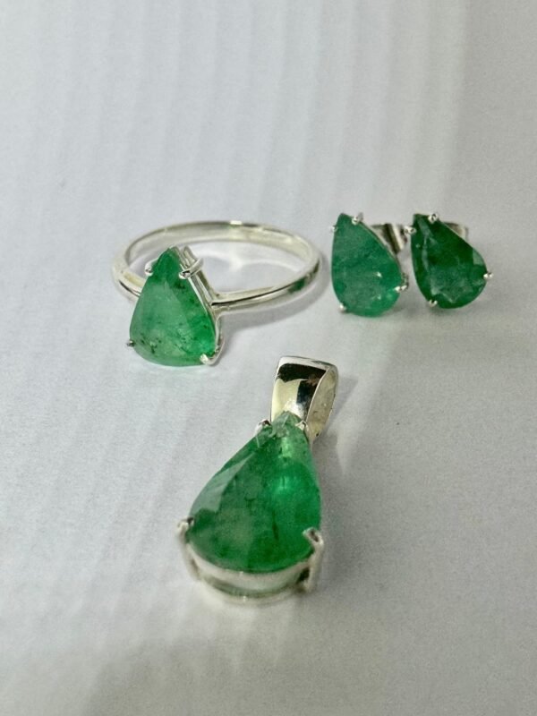 Conjunto Esmeralda em Prata925 - Imagem 5