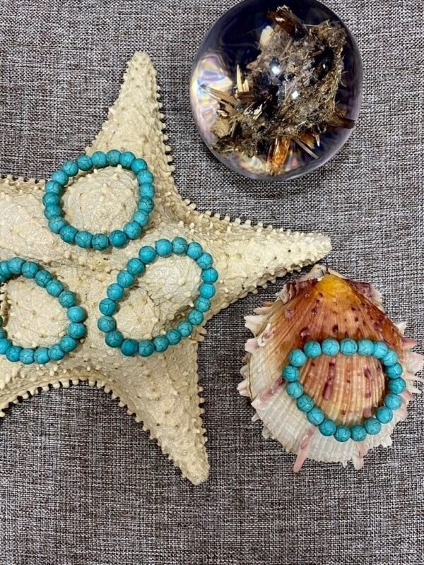 Pulseira de Howlita Azul