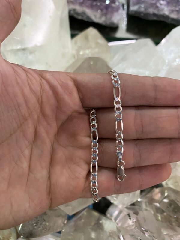 Pulseira Prata Elo Fígaro - Imagem 3