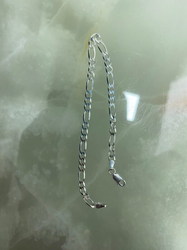 Pulseira Prata Elo Fígaro - Imagem 4