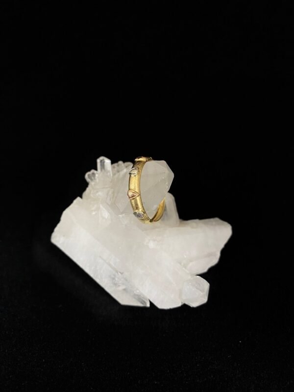 Anel Ouro Modelo Quatro Luas