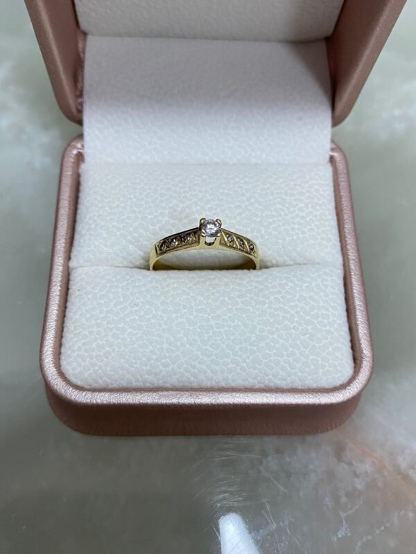 Anel Ouro e Diamantes Modelo Grego - Imagem 5