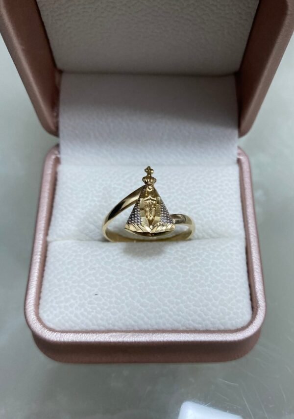 Anel Ouro Modelo Nossa Senhora - Imagem 4
