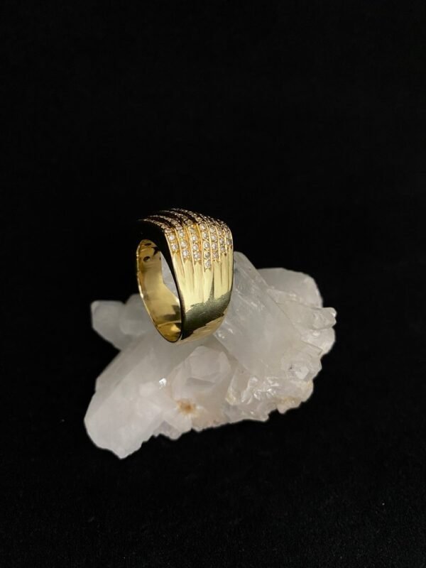 Anel Ouro e Diamantes Modelo Saara - Imagem 2