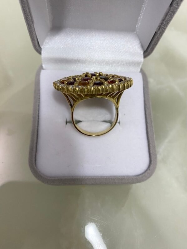 Anel Ouro, Diamantes, Turmalinas e Citrinos - Imagem 4